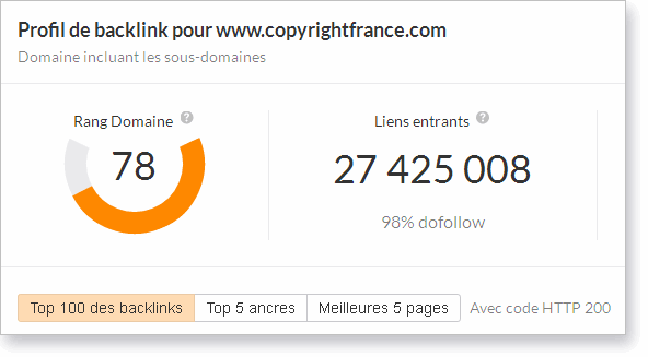  Les chiffres cl&eacute;s de CopyrightFrance 